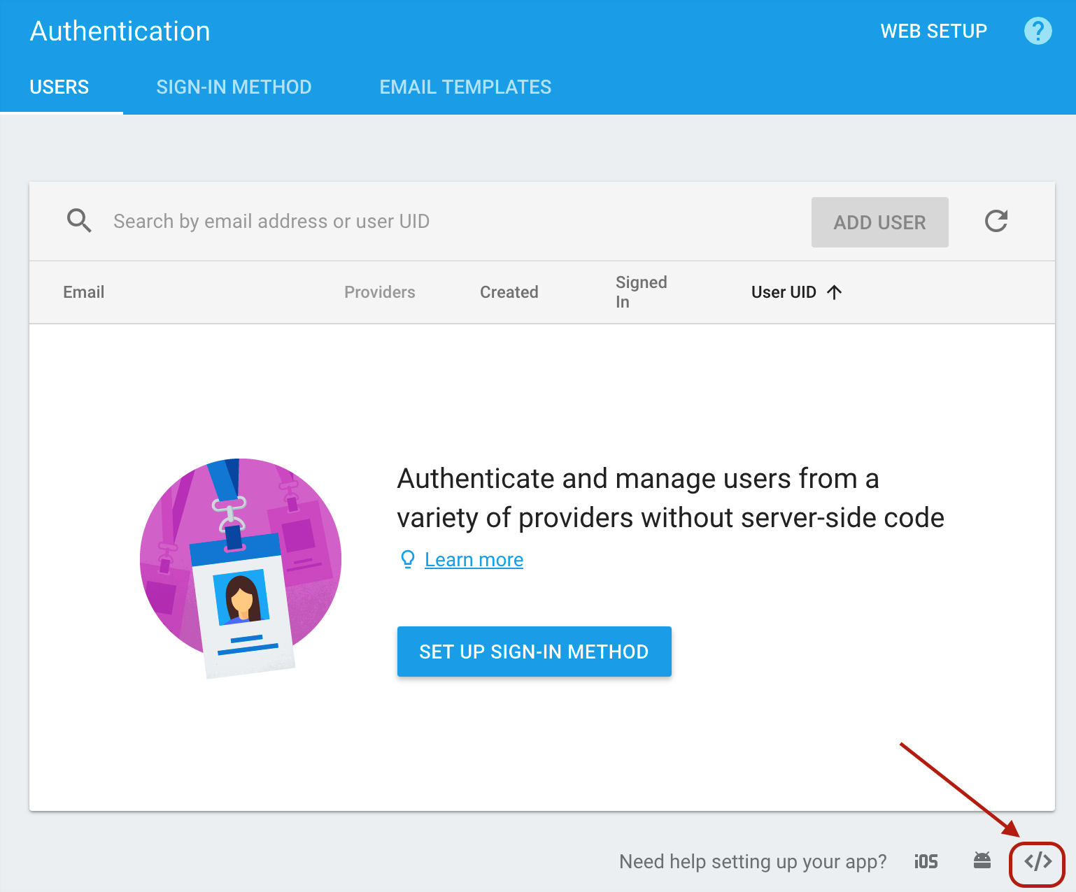 Firebase Configuration location